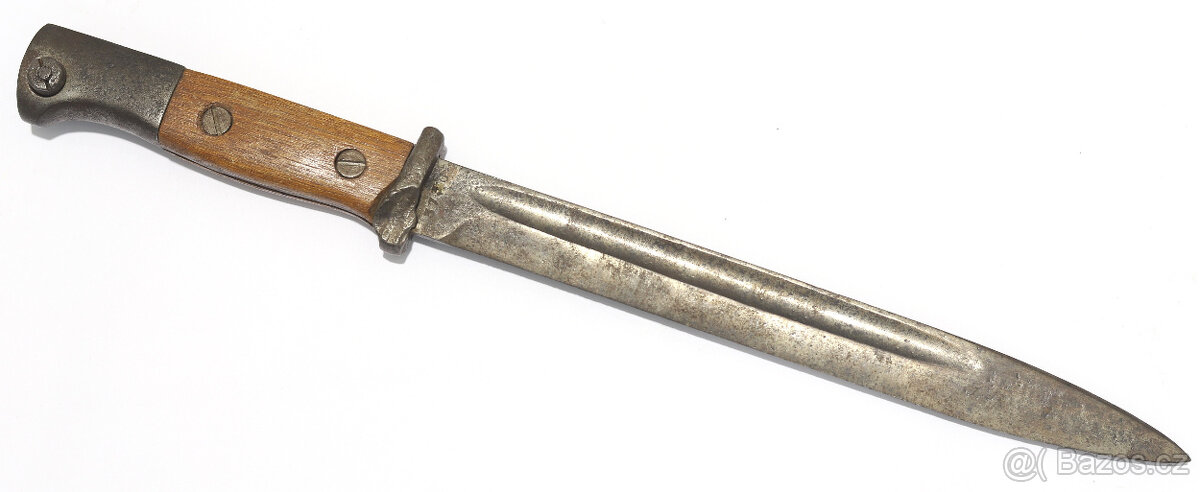 Starý Německý bajonet Mauser Číslovaný 3730, Délka 38,5 cm