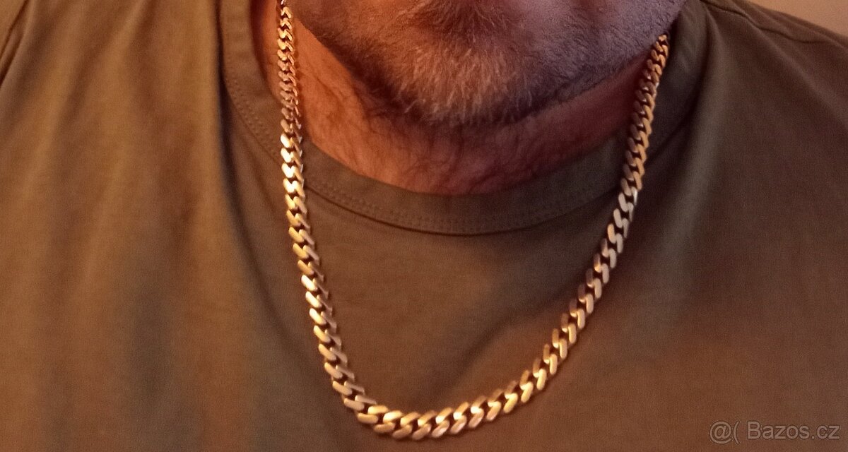 Zlatý set řetěz a náramek 46,17 g