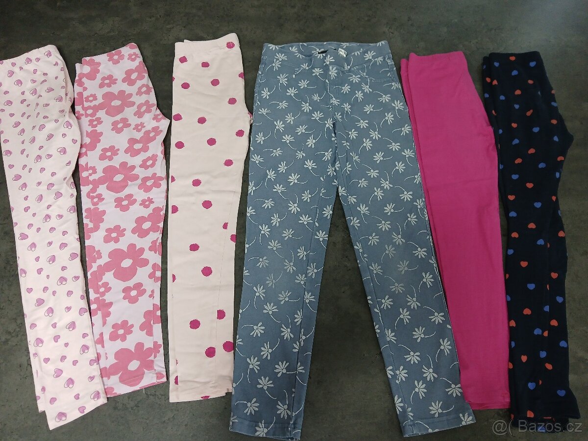 Dívčí legíny + kalhoty 134