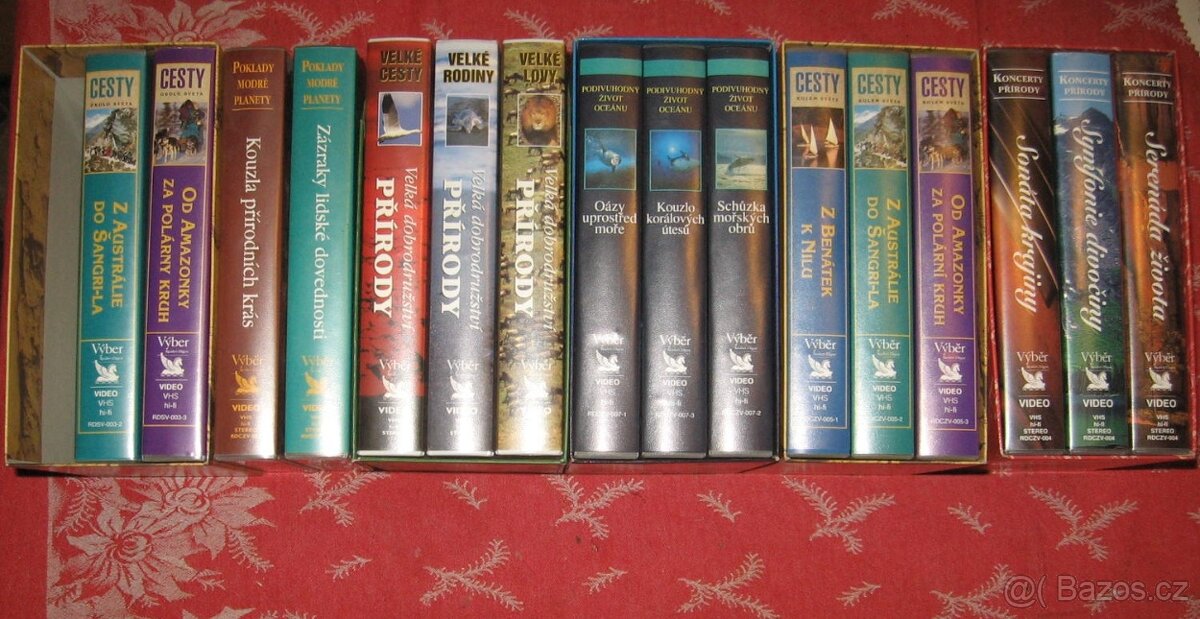 videokazety , DVD,CD