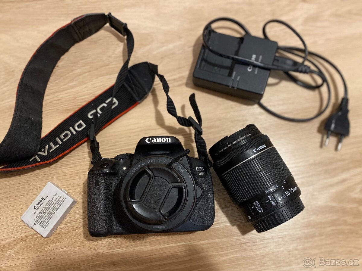 Canon EOS 700D+objektivy+příslušenství