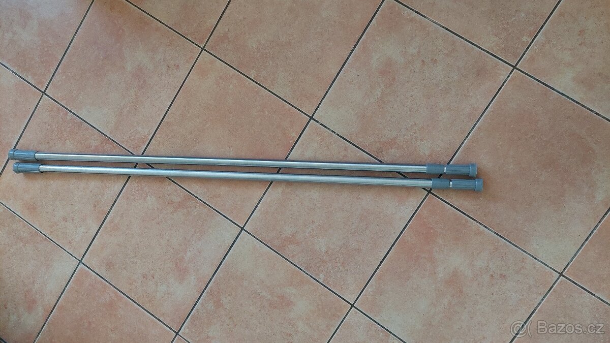 Rozpěrná tyč do koupelny chrom 120-200cm