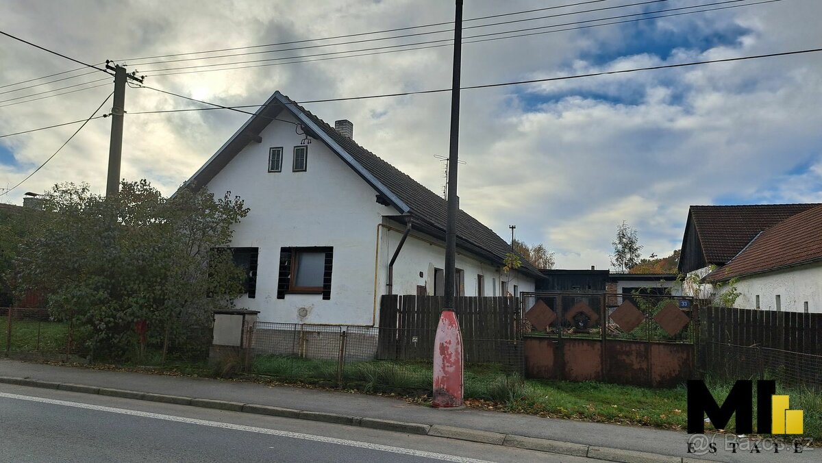 Prodej menšího RD o velikosti 72 m2 v obci Obrataň, Pelhřimo