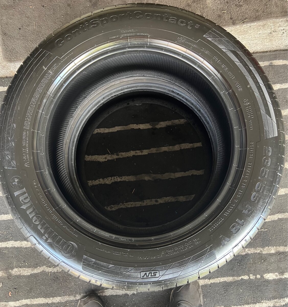 Letní pneu 2x Continental 235/55 R18, 5,5-6mm