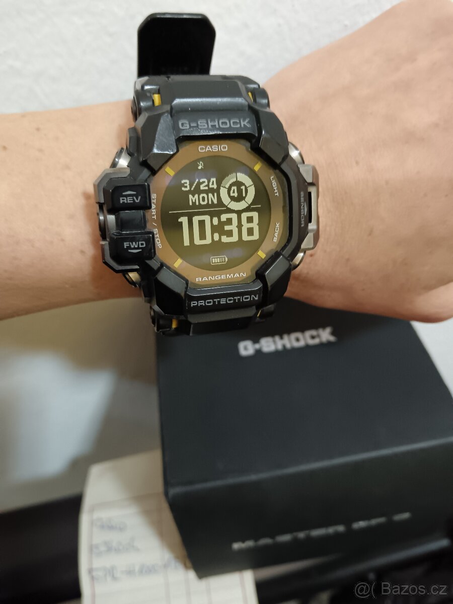Pánské hodinky Casio G-Shock GPR, nabíječka, DOKLAD, ZÁRUKA