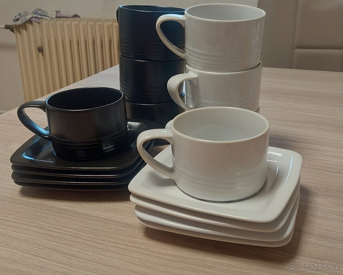 Sada hrnky + podšálky Ikea