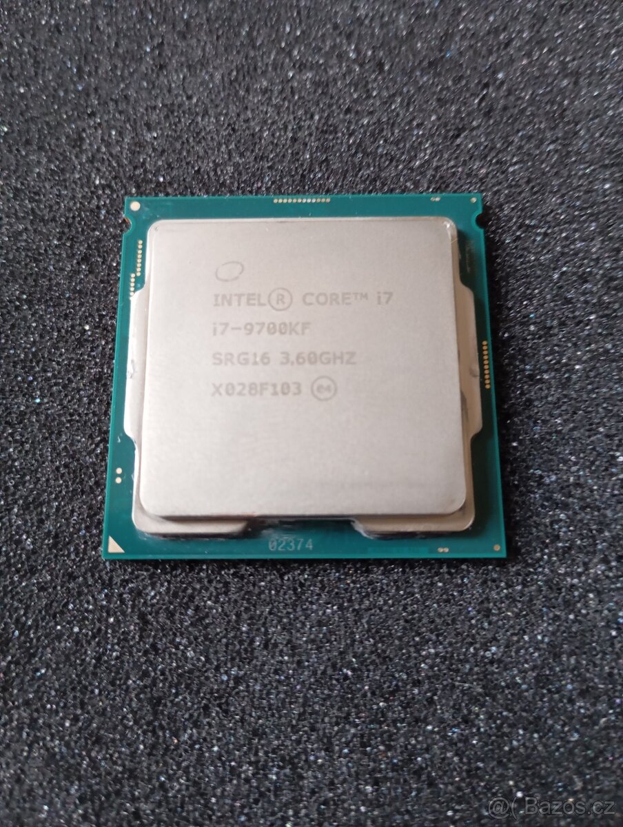Intel Core i7-9700KF použitý 8j/8v TDP 95W 3.6GHz