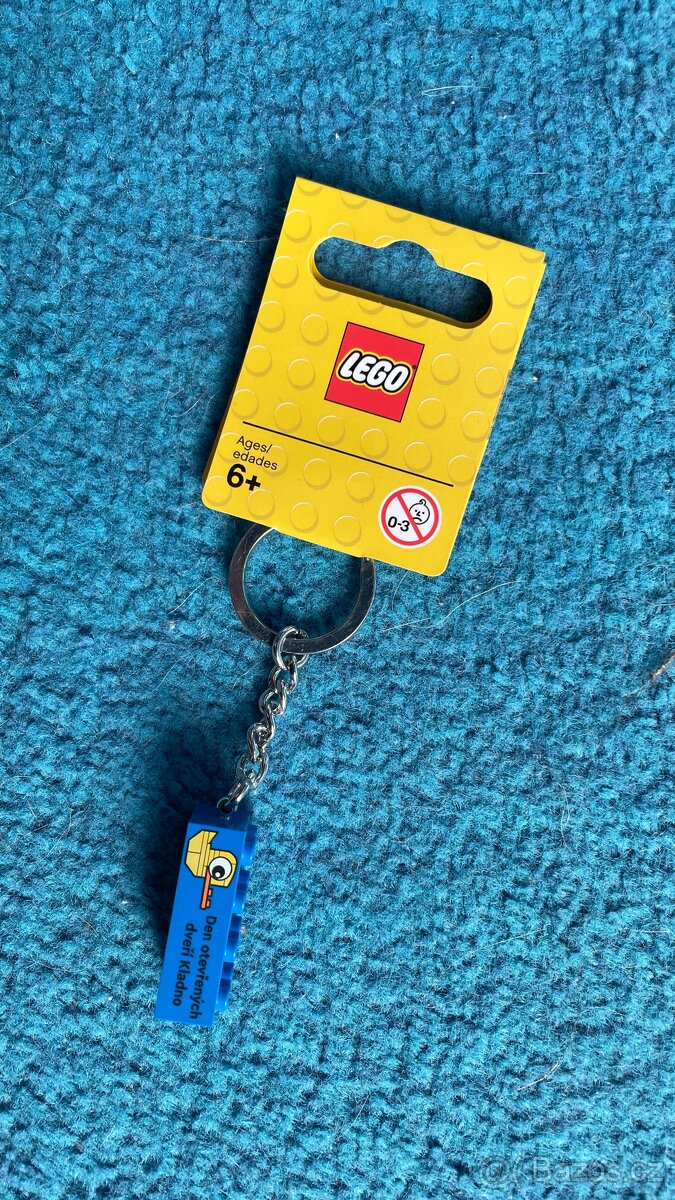 LEGO Přívěsek klíčenka modrá Den otevřených dveří Nové