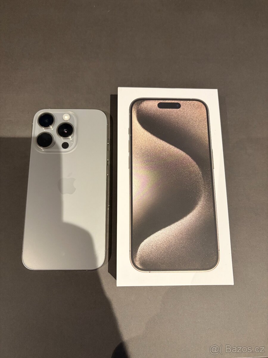 iPhone 15 Pro 128GB Přírodní titan