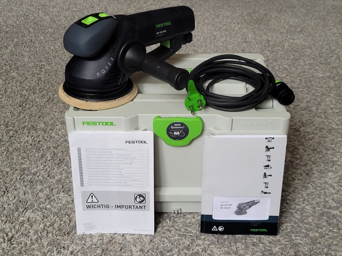 FESTOOL ROTEX RO 150 FEQ-PLUS rotačně-excentrická bruska