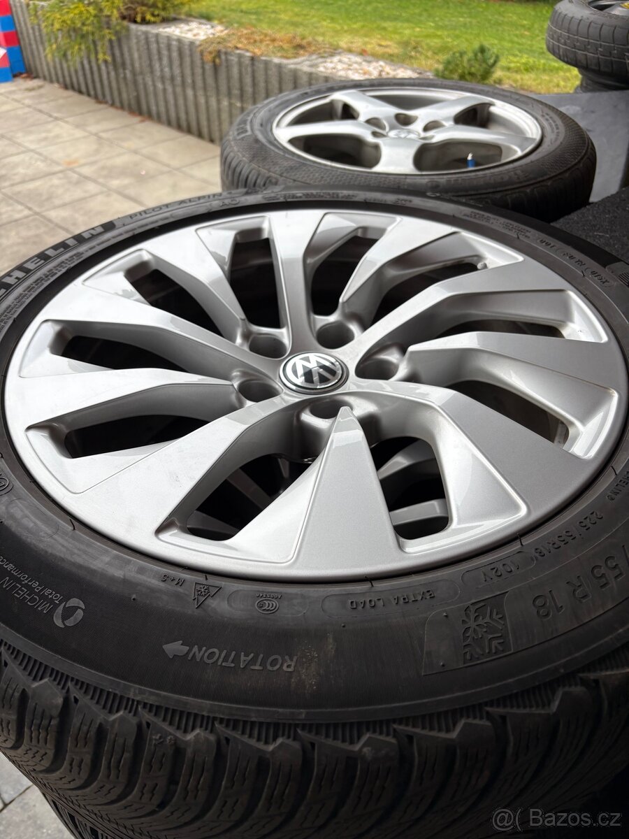 Alu kola 5x112 včetně zimních pneu 225/55R18