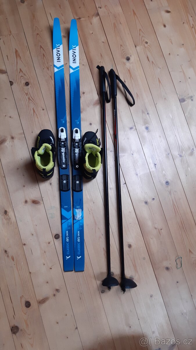 Dětské běžecké lyže Inovik 150 s pásy,125 cm komplet i boty