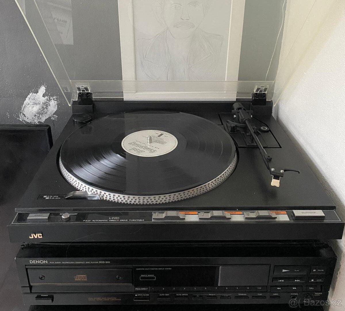 Gramofon JVC L-F 210 B /Japan 1985/ TOP STAV