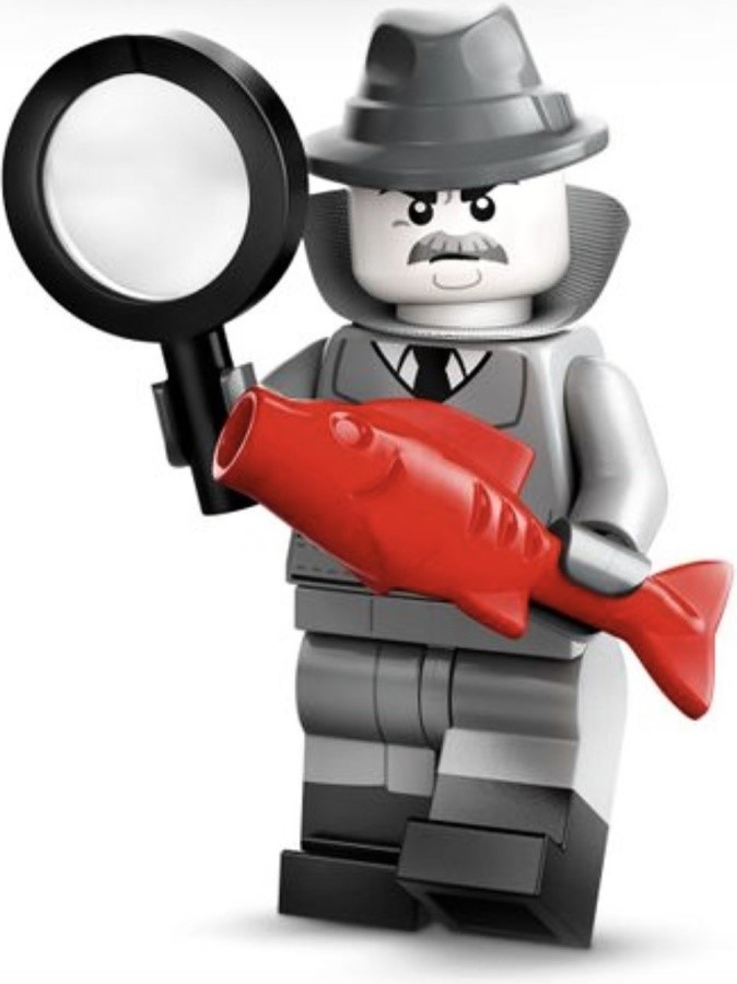 LEGO 71045 Minifigurka 25. Série Detektiv retro Noir
