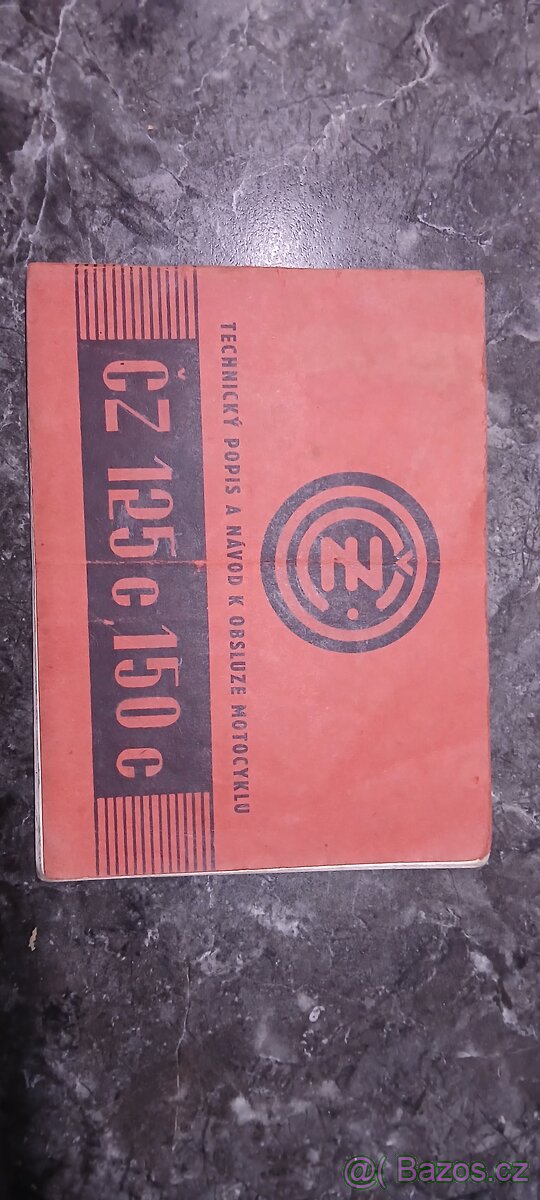 Návod,Technicky popis Čz 125c,150c