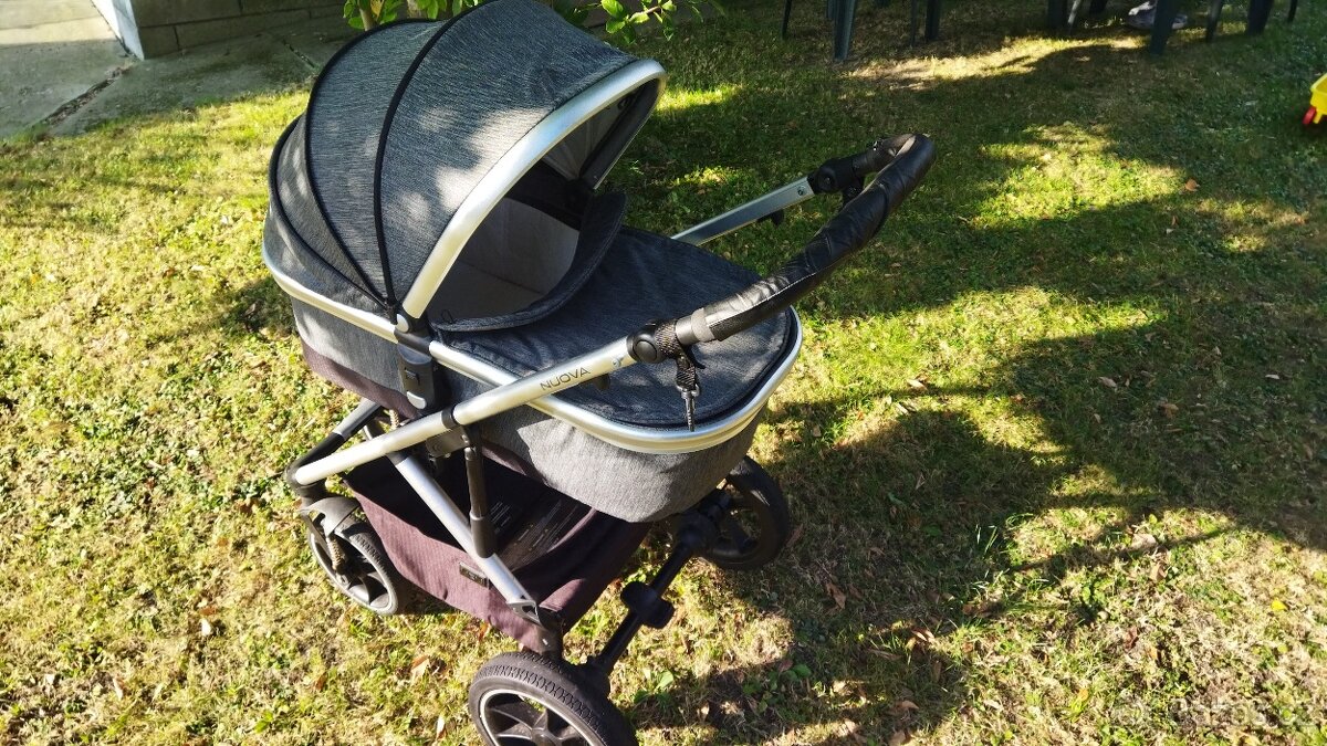 Kočárek trojkombinace,Moon Nuova city 2018 s CYBEX ATON M I-