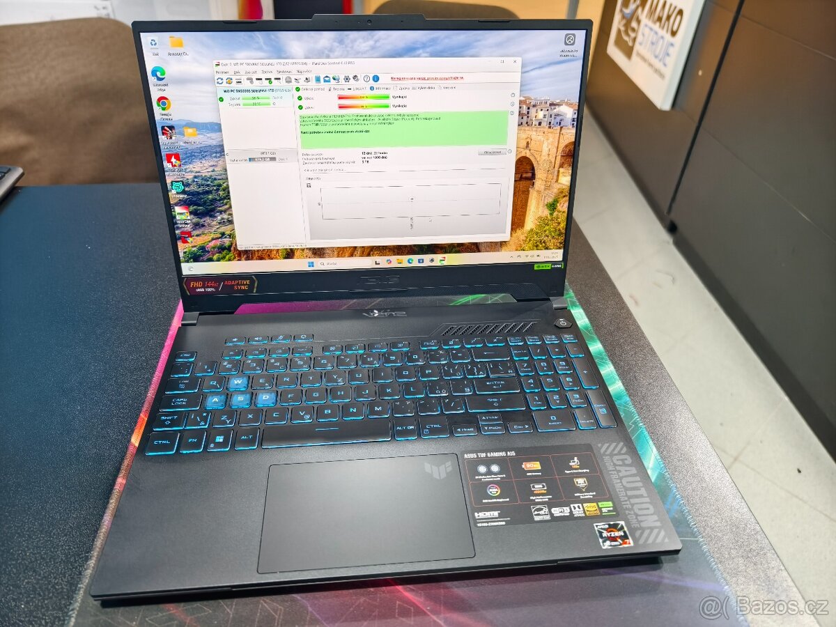 Asus TUF 8 jádro Ryzen 7 7435HS, 16GB, RTX4060 8GB, 15.6"