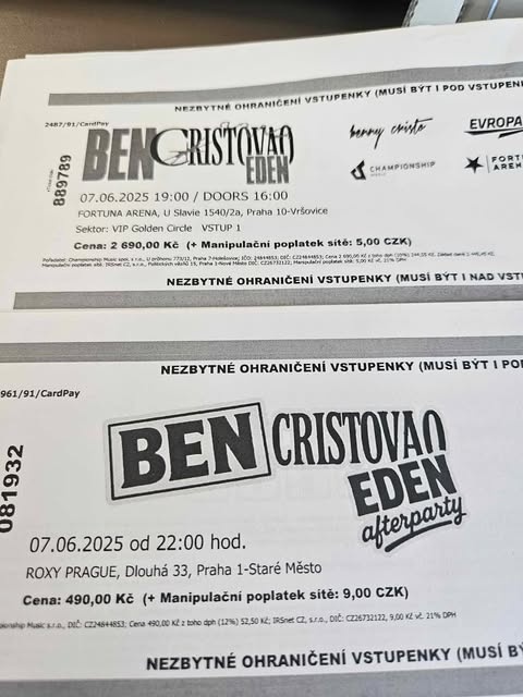 koncert BEN CRISTOVAO 7.6.2025