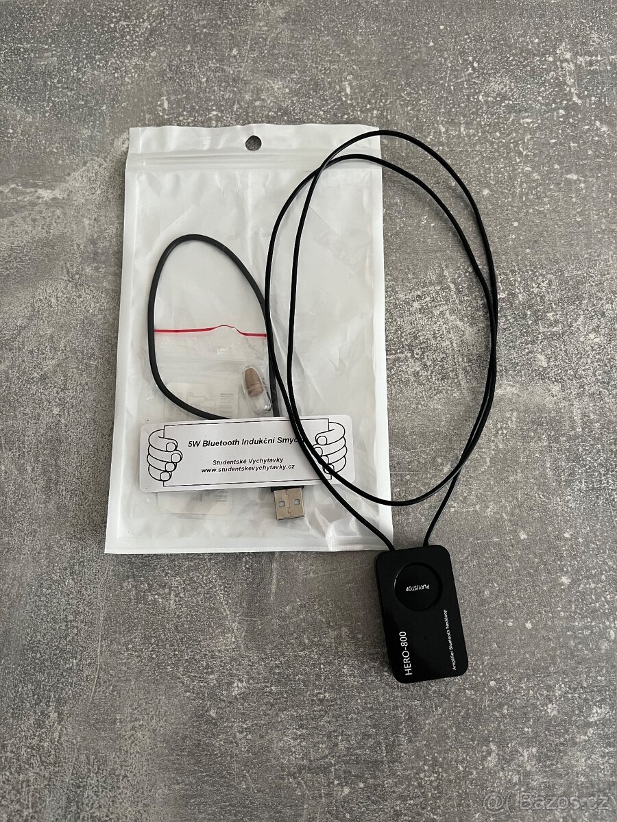 INDUKČNÍ SMYČKA BLUETOOTH 5W + MIKROSLUCHÁTKO PROFI (SET)