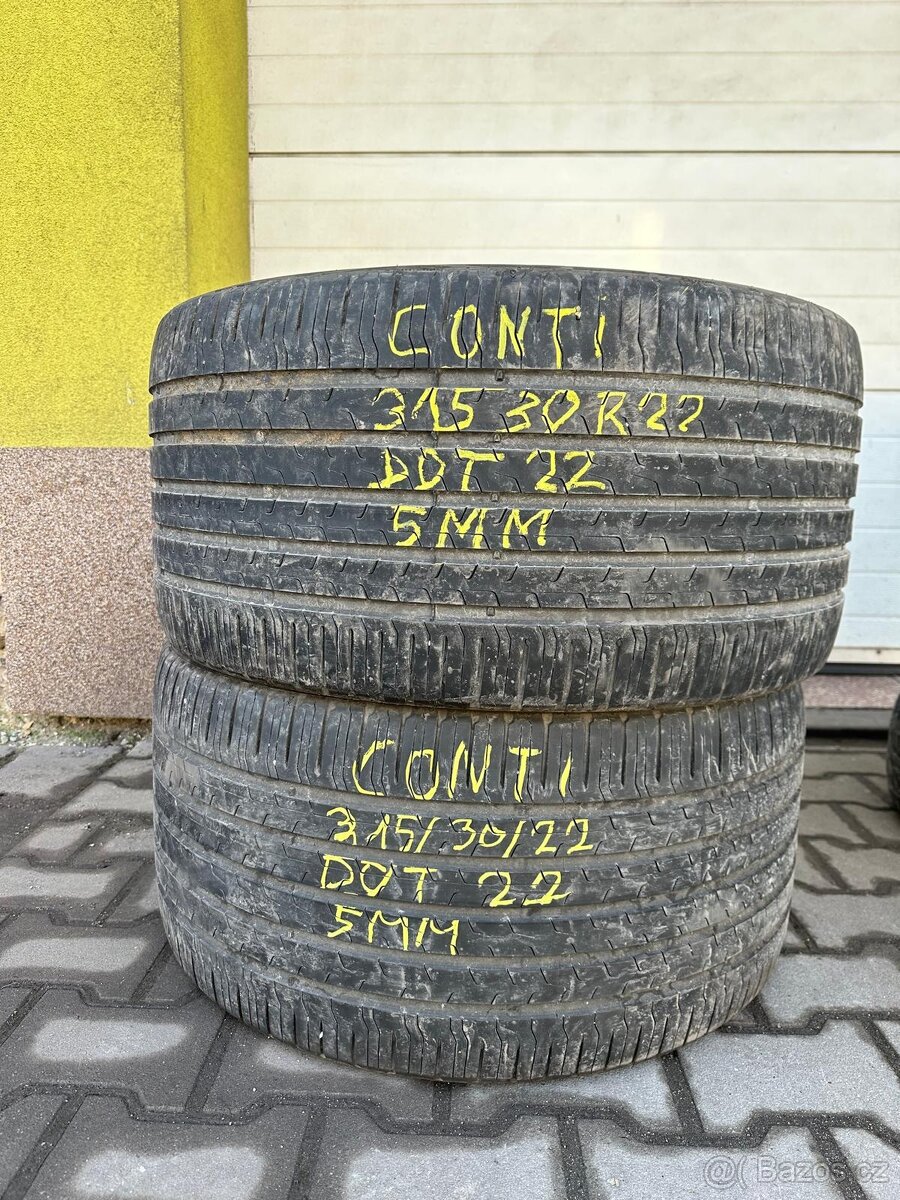 Continental letní 315/30/22 (2022- 2x 5mm)