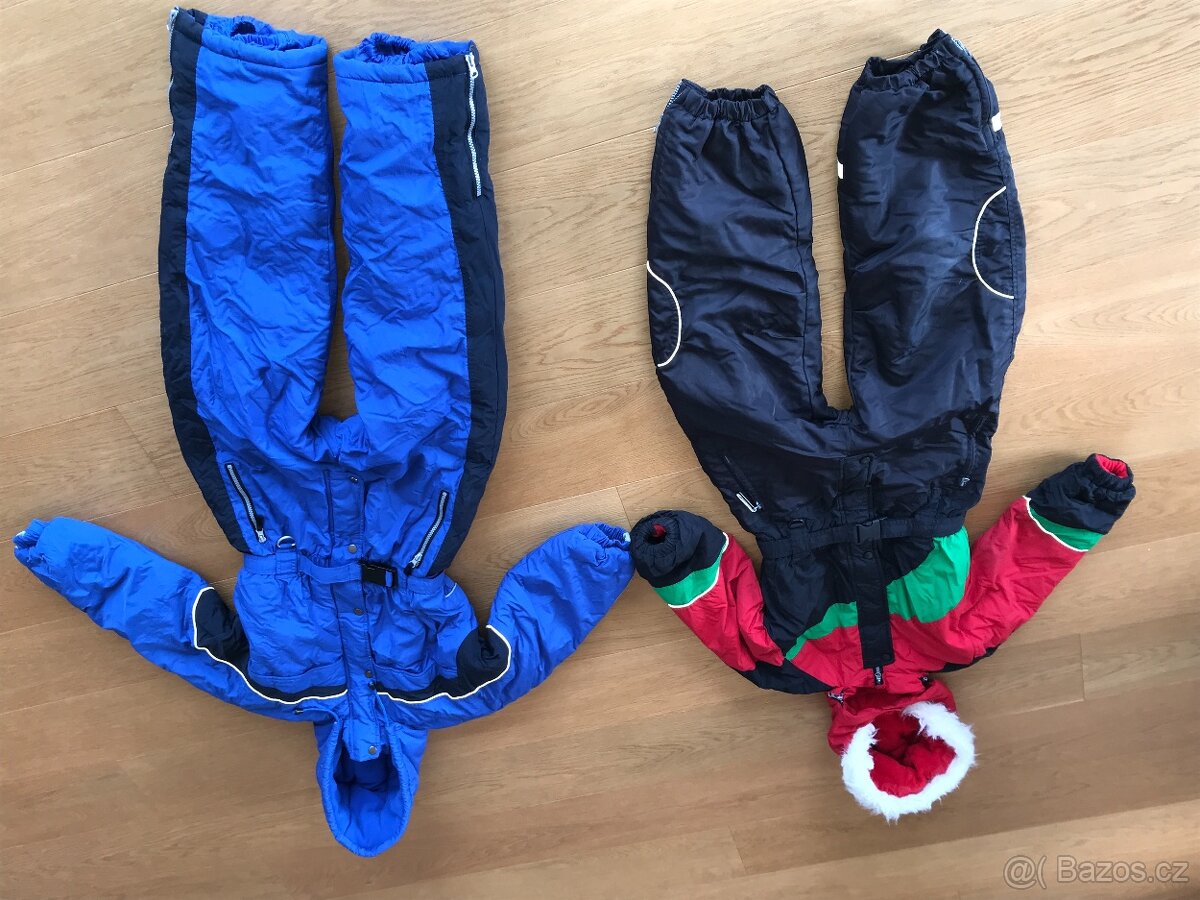 2 x zimní dětská kombinéza 140 a 146