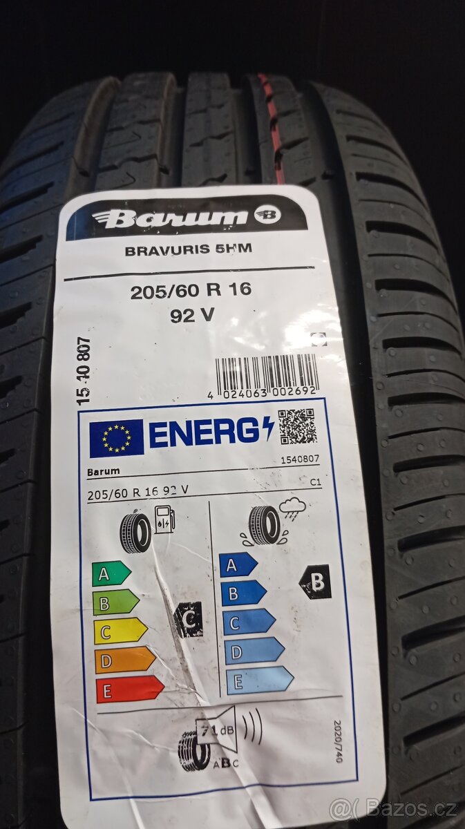 205/60R16 -BARUM -Nové letní
