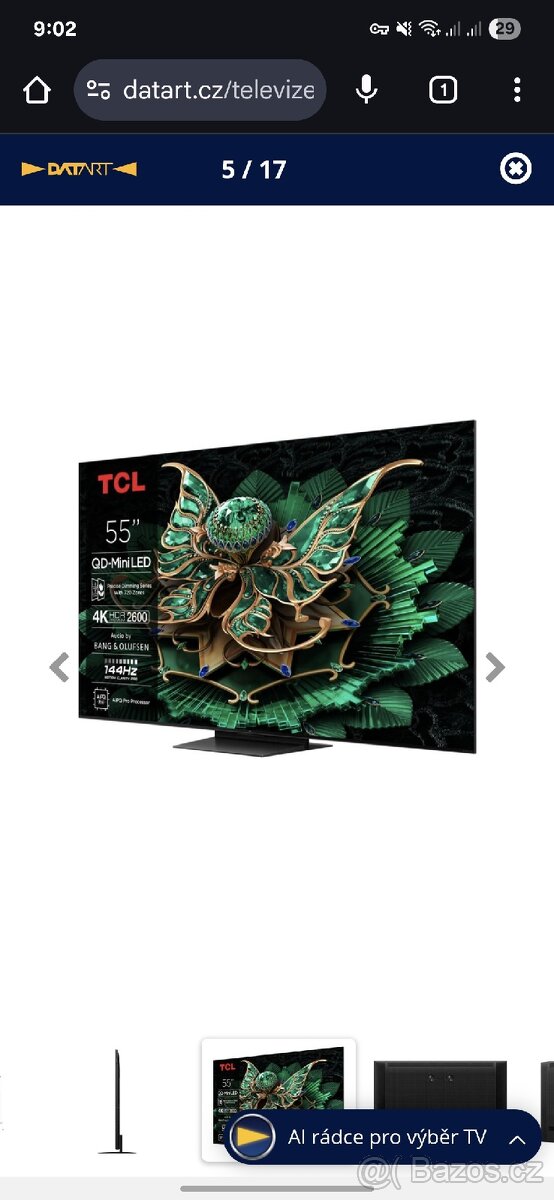 Televize TCL 55C7K