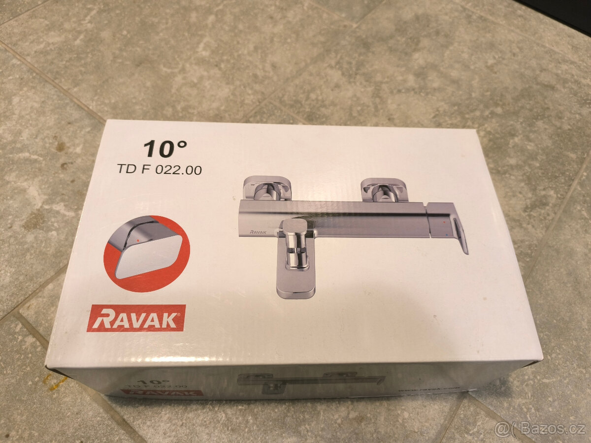 Ravak TD F 022.00 Vanová nástěnná baterie 10° Free