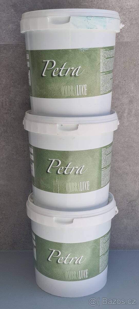 3x dekorativní italské barvy OMBRALUCE PETRA efekt kamene