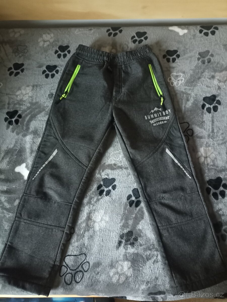 Softshellové kalhoty zimní 134