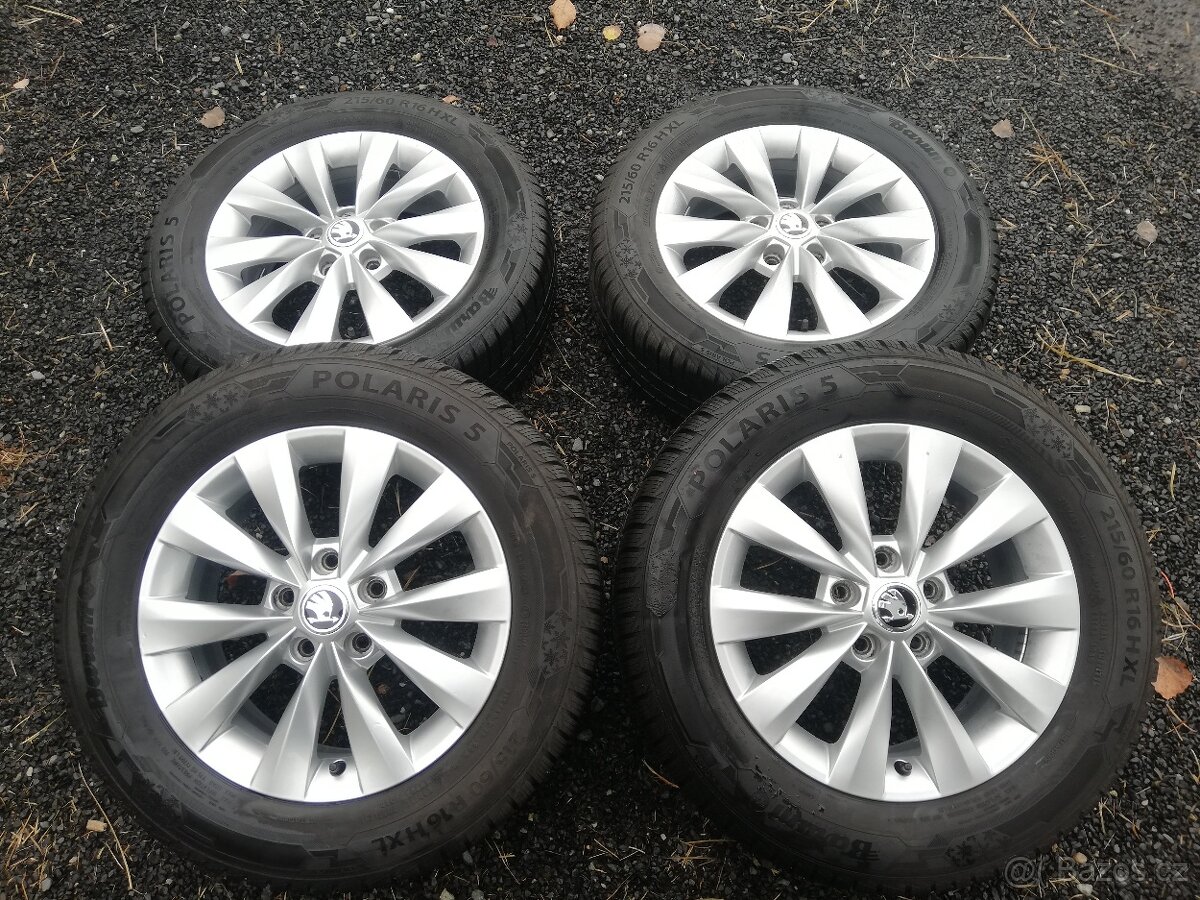 zimní alu kola Škoda Karoq 215/60/16 Barum,alu 16" Castor