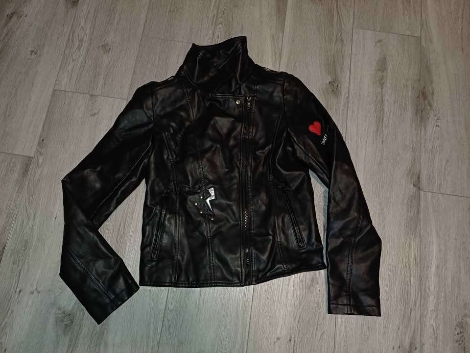 Koženková bunda dívčí křivák C&A vel 164