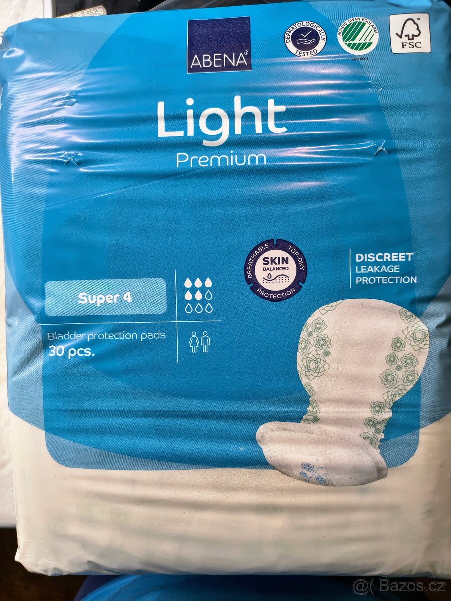 Inkontinenční vložky Abena Light Premium Super 4