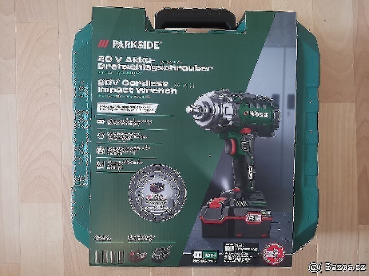 Aku Parkside rázový utahovák na kola auta - nový