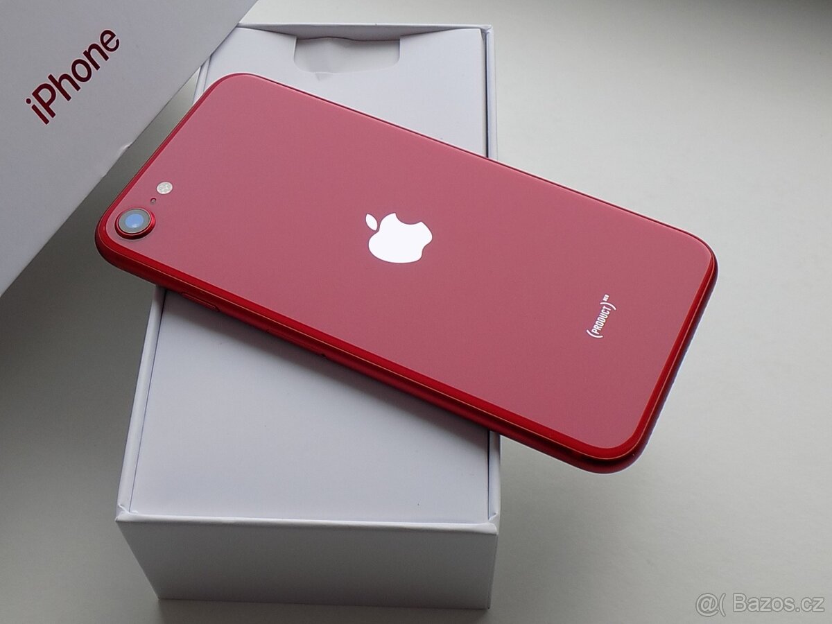 APPLE iPhone SE (2020) 256GB Red - ZÁRUKA - 100% BATERIE
