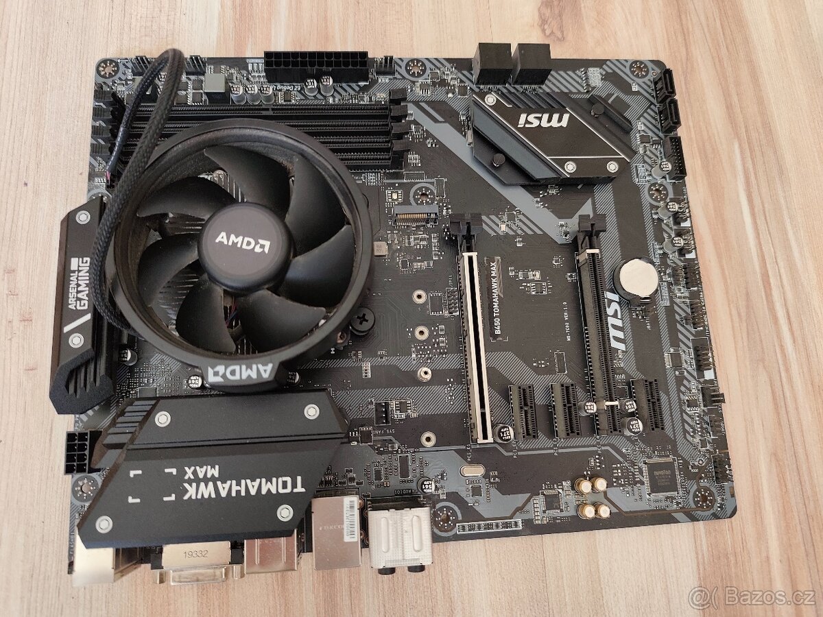 MSI B450 TOMAHAWK MAX + AMD Ryzen 5 3600
