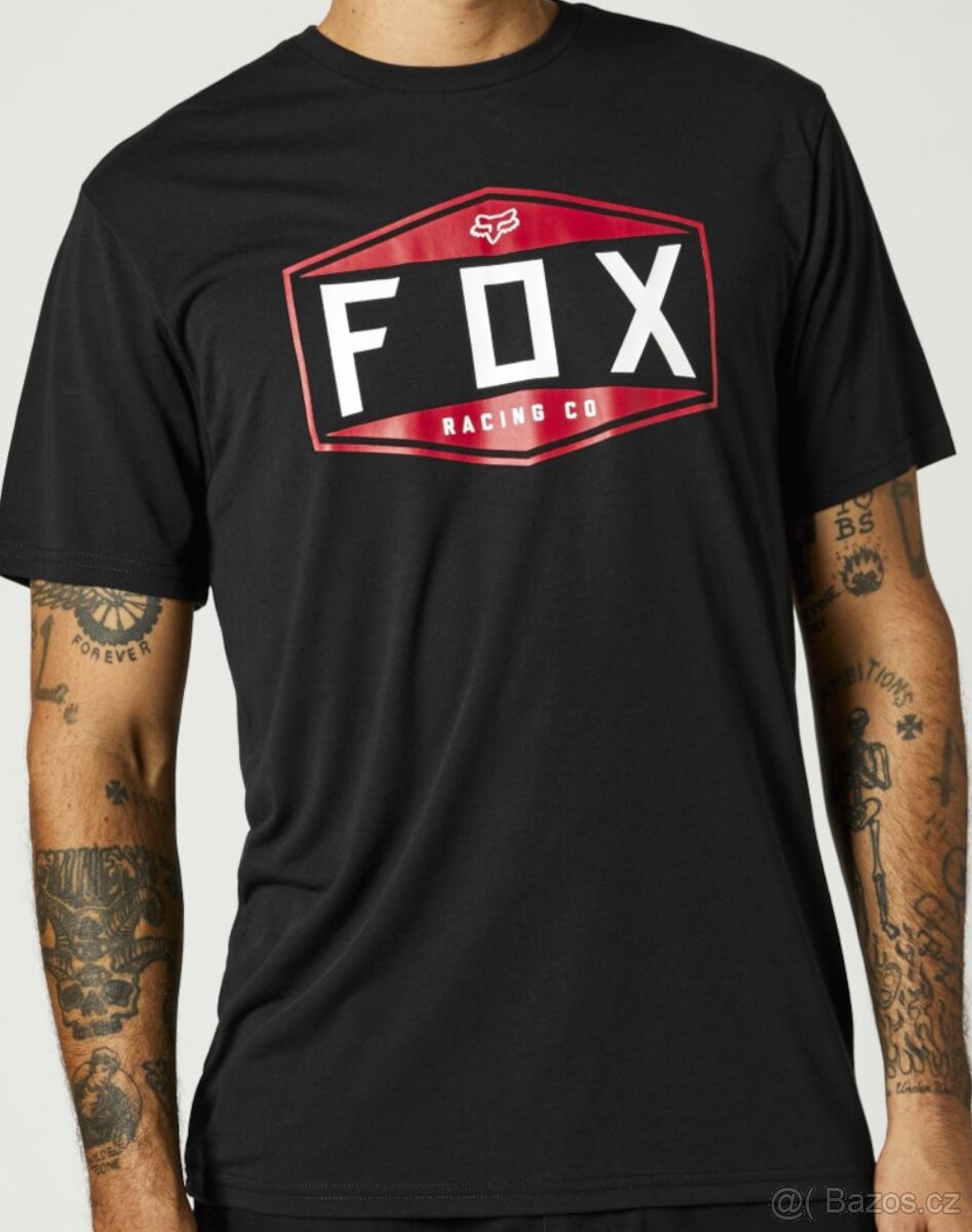 FOX PÁNSKÉ BAVLNĚNÉ TRIČKO-KRÁSNÉ TOP M