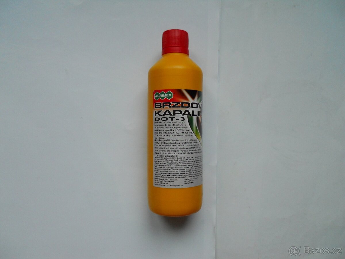 BRZDOVÁ KAPALINA DOT 3. 500ml. Noví.