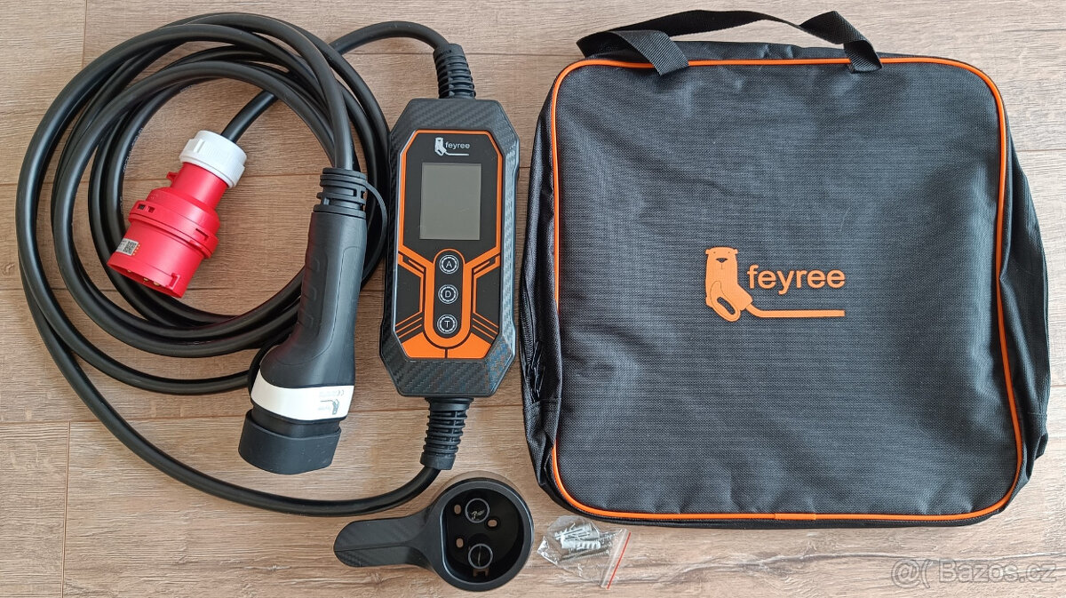 Nabíječka, nabíjecí kabel Typ 2 11kW 3F/1F, Wifi/Bluetooth