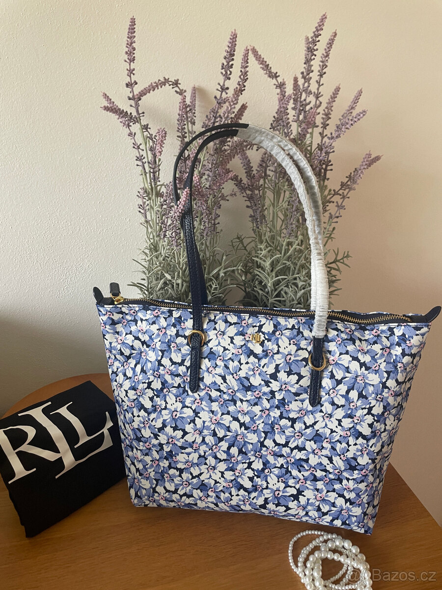 Nová mediu květovaná lodičková kabelka Ralph Lauren Keaton