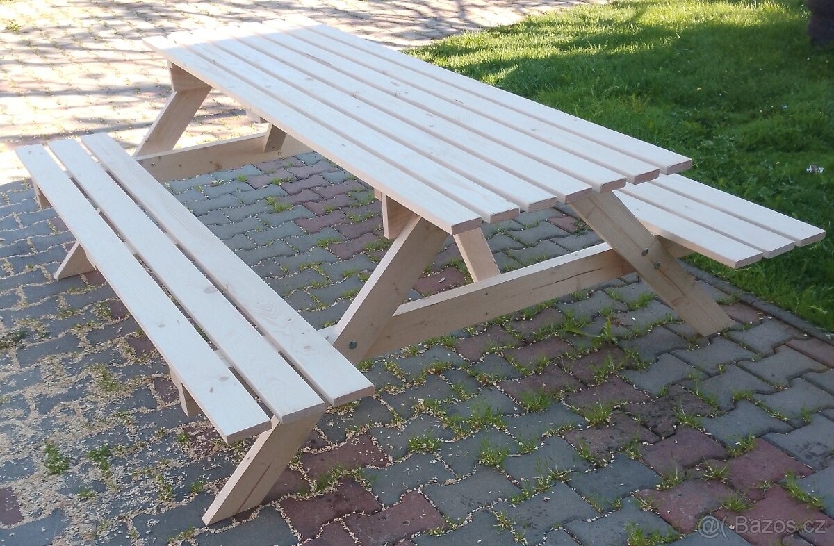 Pivní set, zahradní lavice