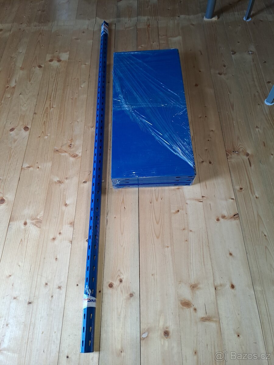 Regál celokovový, šroubovaný 80/35/180 cm