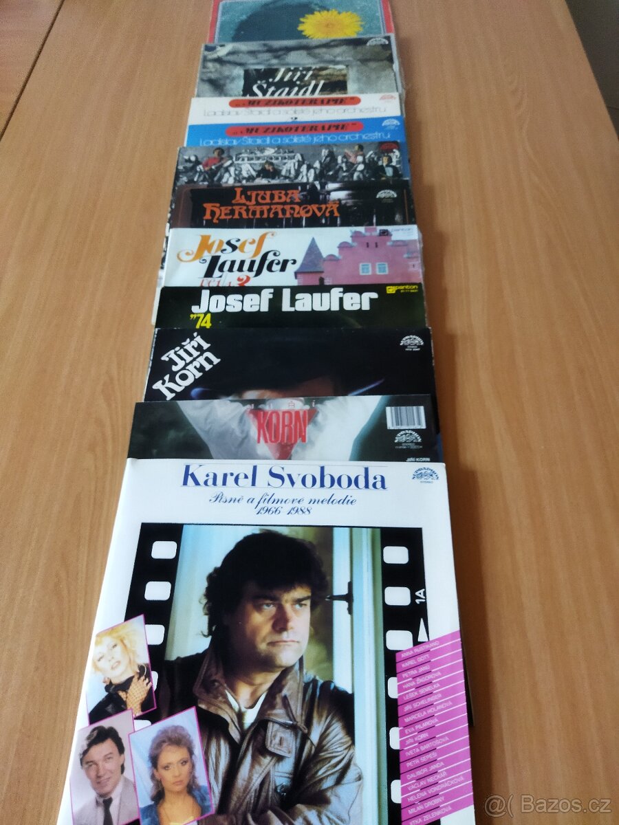 LP Český POP retro vinyl desky - soubor
