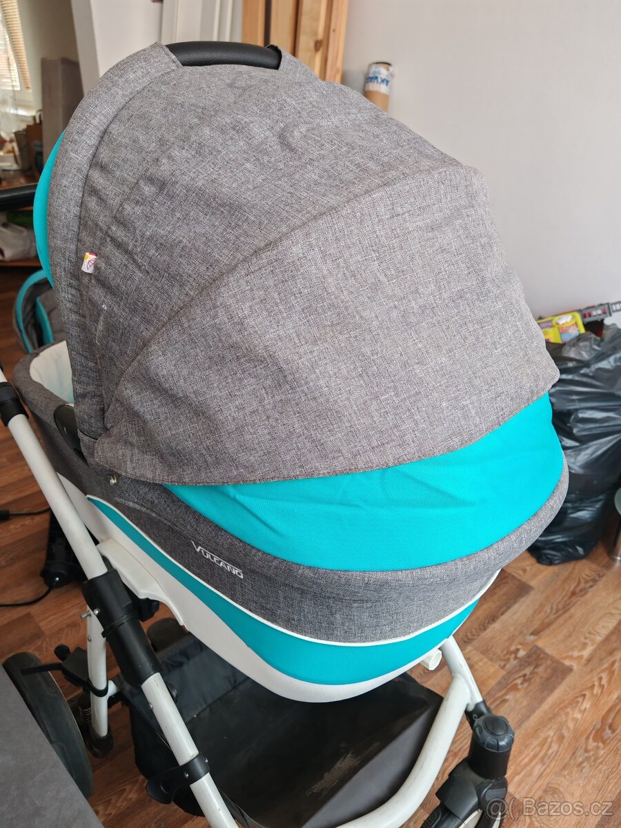 Kočárek bebetto vulcano+autosedačka cybex