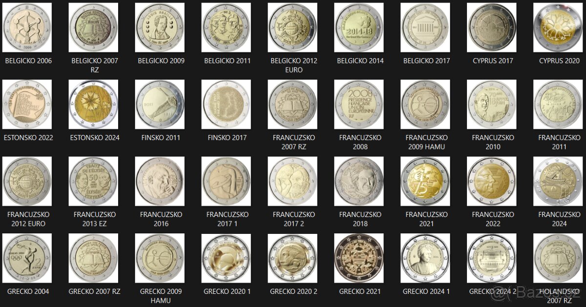 Pamätné 2 EURO - UNC + OBEH