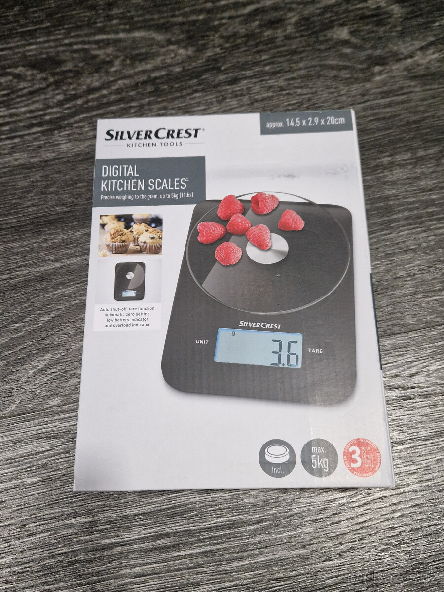 Digitální kuchyňská váha Silvercrest