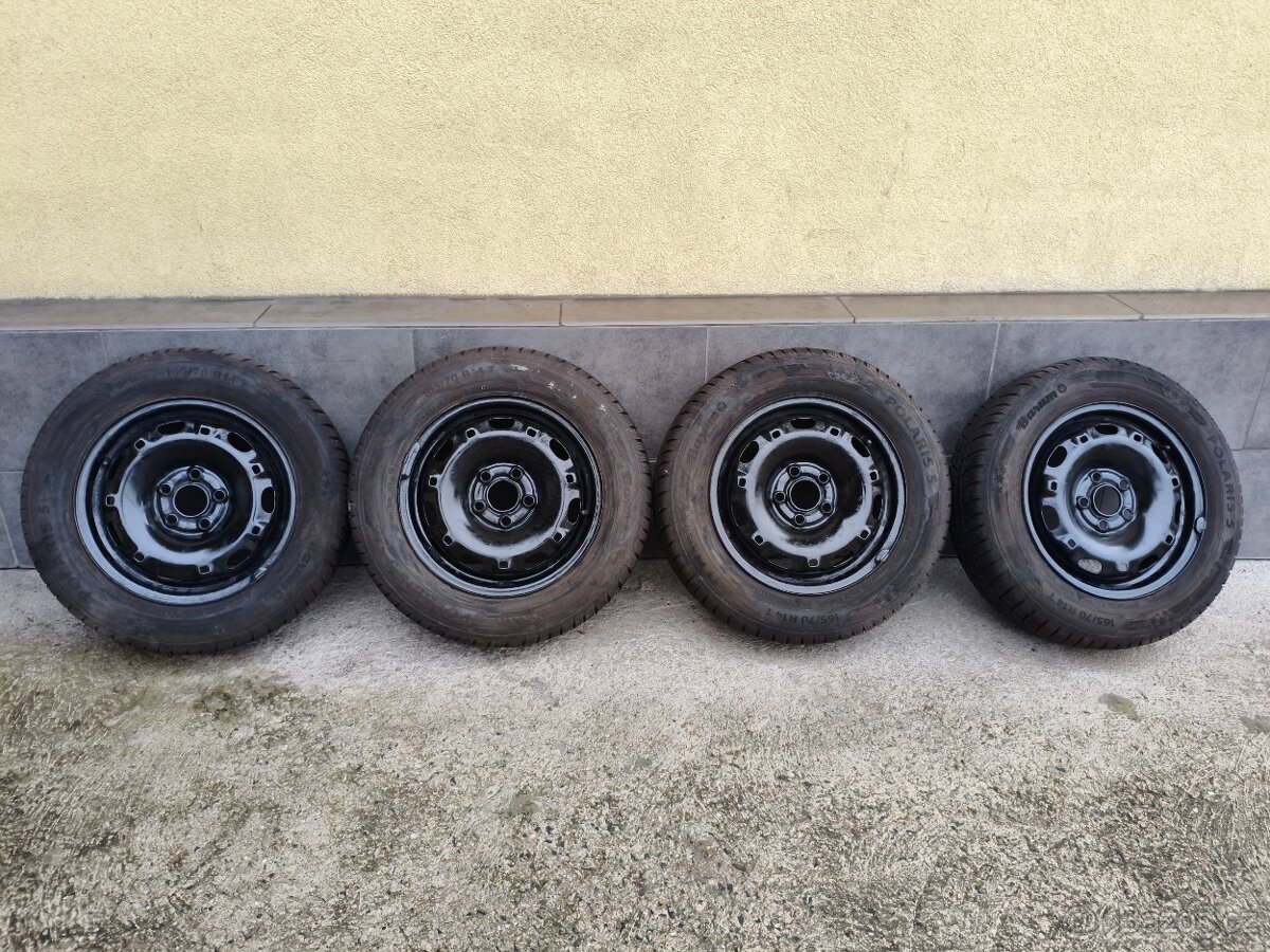 4 x zimní pneu na Fabia, Polo, Ibiza 165/70 R14 81T