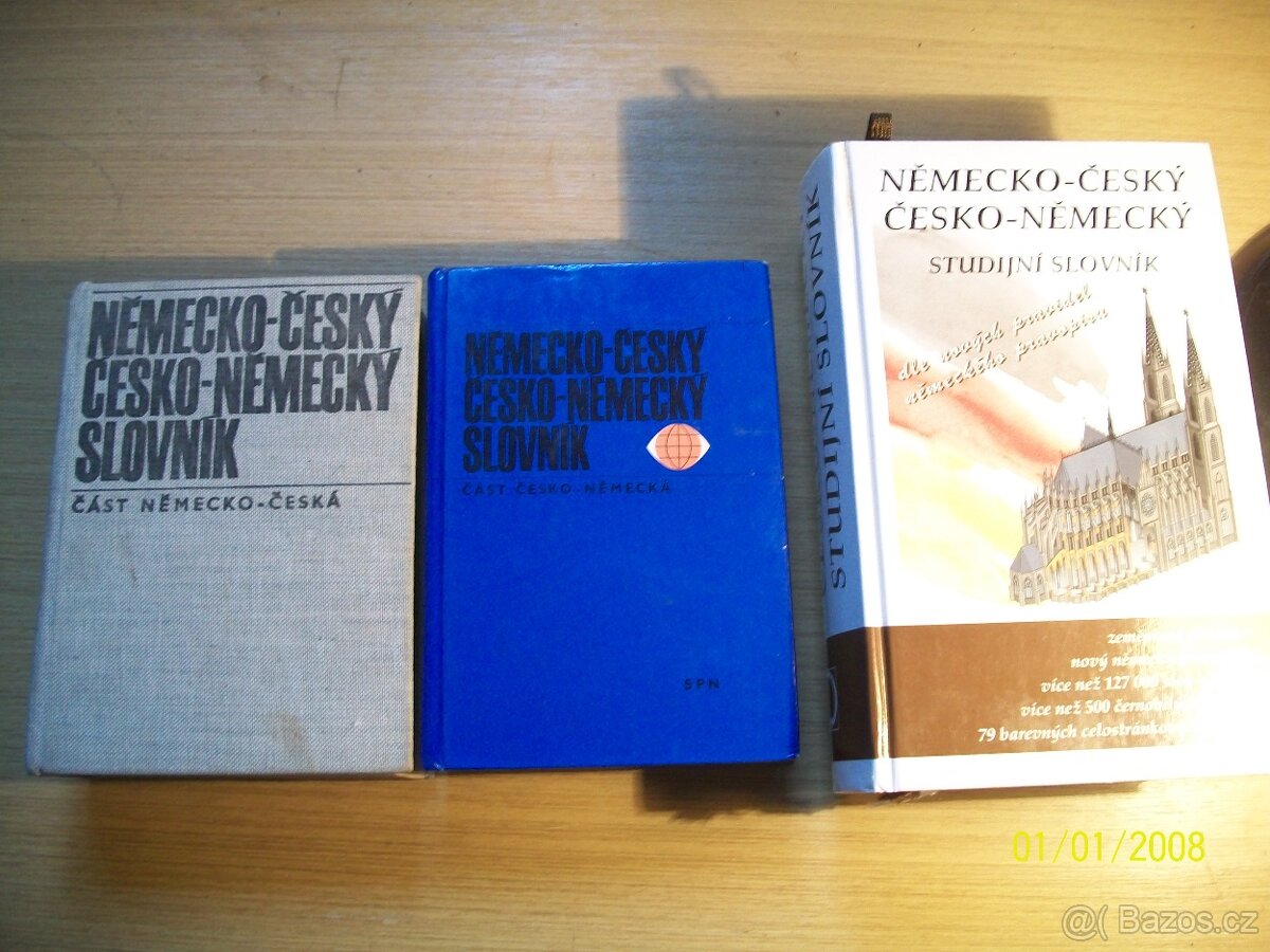 Česko-Německé slovníky 3 knihy