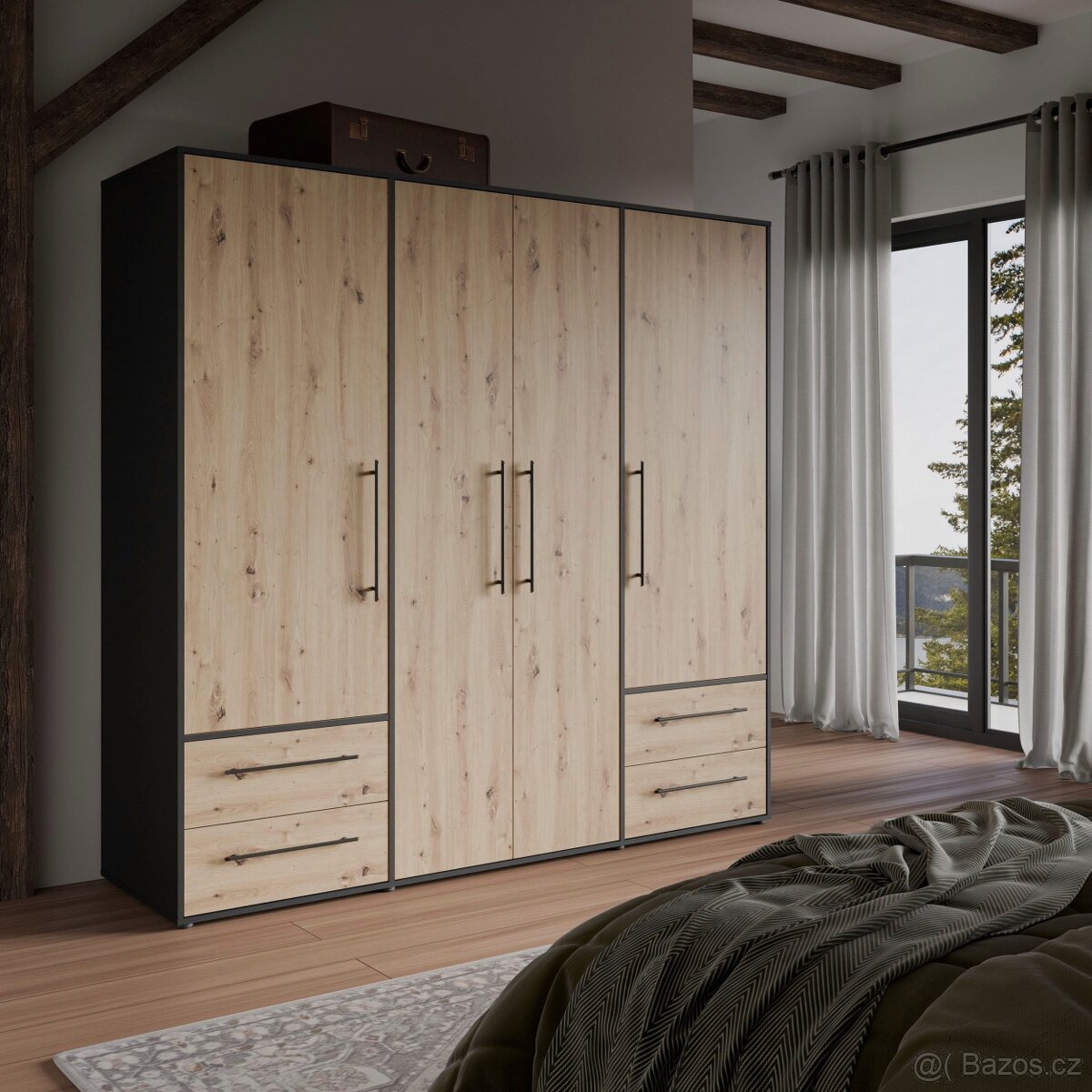 Šatní skřín Mokkaris II 200cm Nová