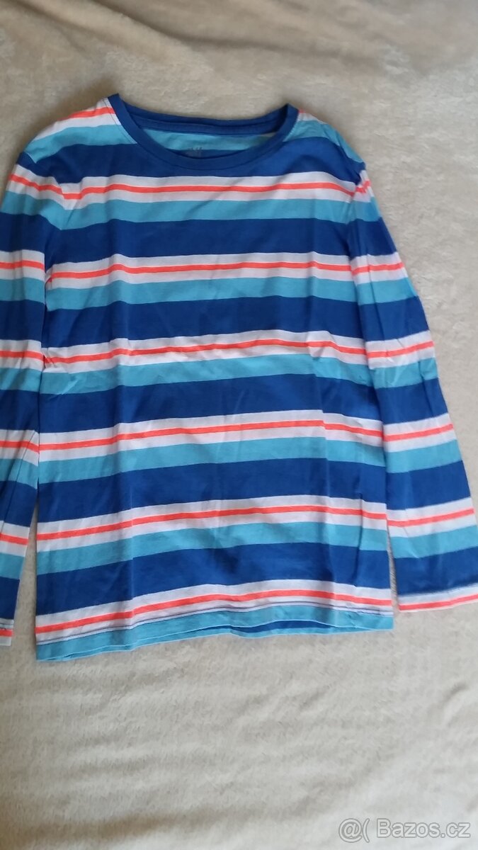 Trička s dl. rukávem vel.128